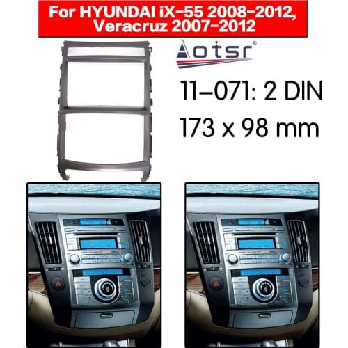 Car Radio frame Audio Fascia For HYUNDAI iX-55 Veracruz 2007 Car Stereo Radio Fascia Panel Installation Adapter DVD player Frame