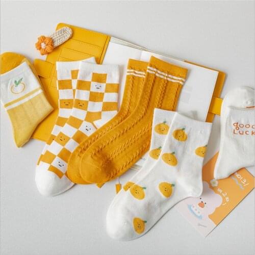 Spring and Summer Thin Tube Socks Female Japanese Ins Trend Cute Girl Cotton Socks College Style Jacquard Long Socks