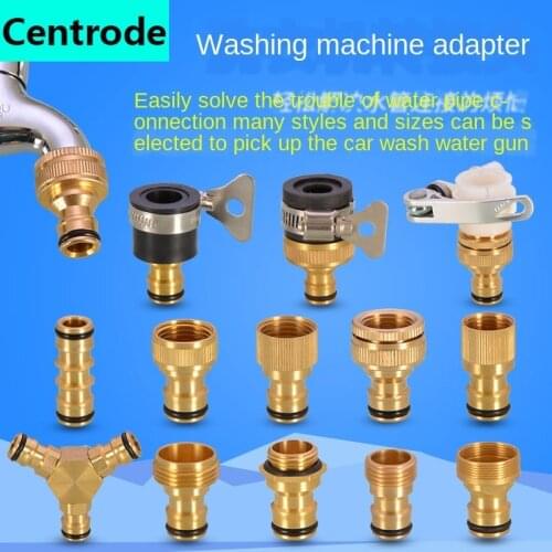 Washing machine kitchen basin faucet connector water pipe car wash water hose transfer interface mouth nipple accessories
