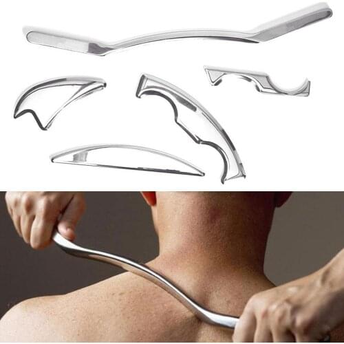 Gua Sha Health Massage Steel Tools Hand Scraping Terapy Pcs Set 5 Supplies Care Body Care Box Set Health A3A1