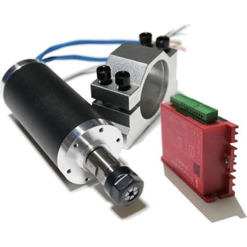 ER11 250W 12000rpm 0.5294N.m high speed brushless spindle CNC engraving machine spindle + driver + motor base kit