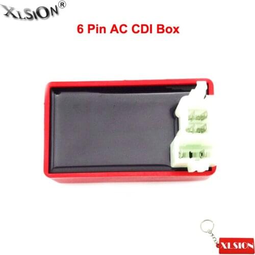 XLSION Aftermarket Square Plug 6 Pin AC Ignition CDI Box For 110cc 150cc 200cc 250cc Taotao Kazuma ATV Go Kart