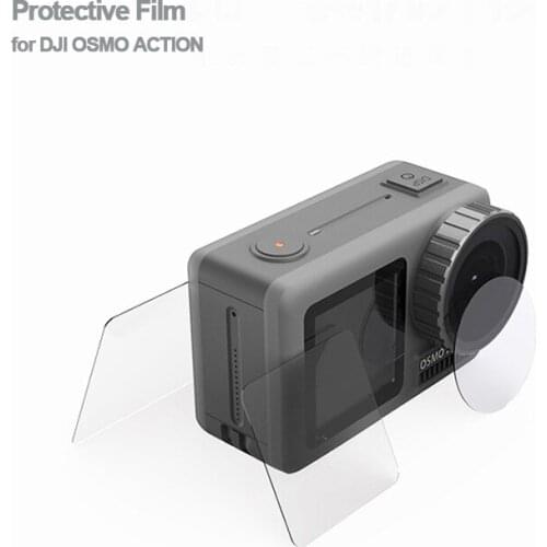 DJI OSMO ACTION Camera Protective Film Tempered Glass 9H Lens Film LCD Screen HD Protector Film Anti-fingerprint Explosion Proof