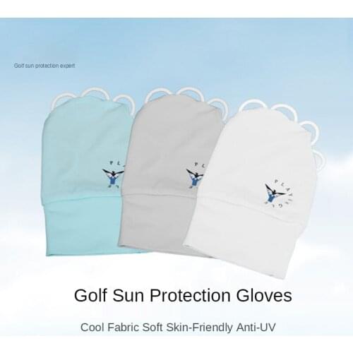 1pc Elastic Golf Glove Breathable Men Women Ice Silk Summer UV Protection Gloves Fingerless Half Finger Golf Gloves