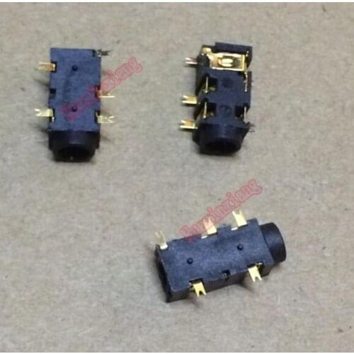 100PCS/Lot PJ-327A 3.5MM SMD Female Audio socket connector 5Pin Gold-plated SMT