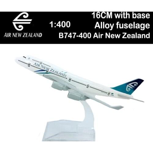 16CM 1:400 Boeing B747-400 Model Air New Zealand Airlines Airbus Metal Alloy Aircraft Plane Airliner Display Model Boys Souvenir