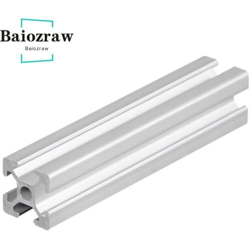 2pcs 100-800mm 2020 Aluminum Extrusion European Standard Anodized Linear Rail Aluminum Profile EU 2020 CNC 3D Printer DIY