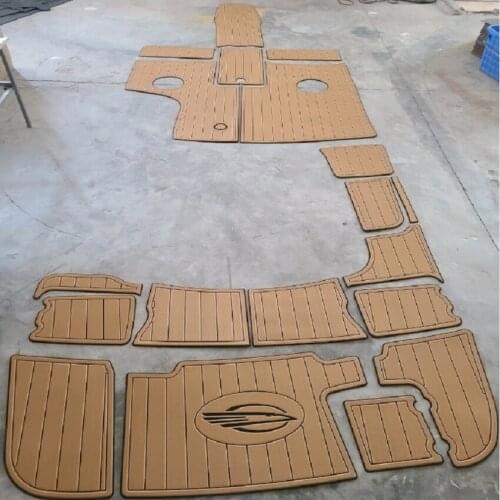 2007 Chaparral 220 SSI Swim Step & Cockpit Boat EVA Faux Teak Decking Floor Pad