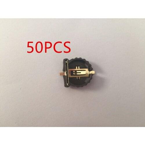 50pcs CR1220 Battery Holder Case SMD gold-plated ML1220 Button Battery Clip Socket