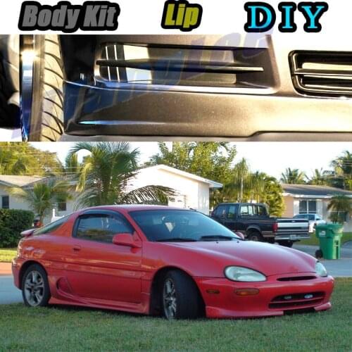 Car Bumper Lip Front Spoiler Skirt Deflector For Mazda MX-3 MX 3 MX3 AZ3 AZ-3 Precidi Car Modified Body Kit VIP Hella Flush Lips