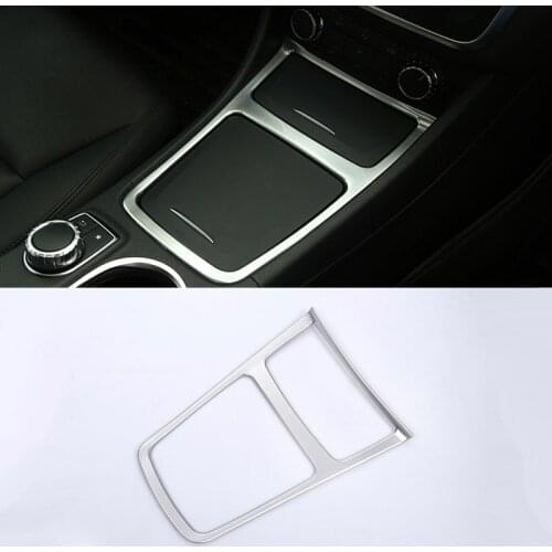 ABS Car Styling Center Storage Box Trim Ashtray Frame for Mercedes-Benz A-Class CLA GLA W117 C117 W176 2013-2018 car Accessories
