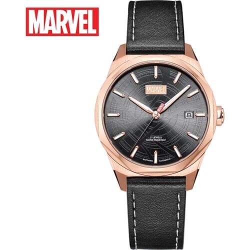 Disney Marvel Watch Hollow Steel Belt Leisure Ladies Trendwatch women mechanical Water Resistant Automatic Self-Wind 5Bar