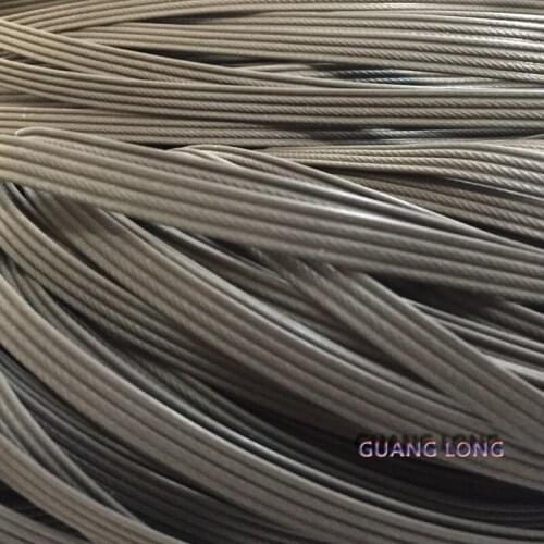10m gray four-wire flat synthetic rattan woven material, used to weave and repair plastic rattan for chairs, tables, hammoc