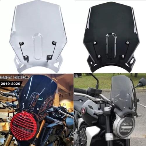 For Honda CB1000R CB650R CB 1000R 650R 2018-2019 Windshield Windscreen Airflow Wind Deflector Fly screenMotorcycle Accessories