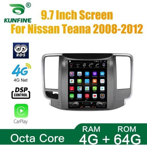 Tesla Screen Octa Core 4GB RAM 64GM ROM Android 10.0 Car DVD GPS Player Deckless Car Stereo For Nissan Teana 2008-2012 Radio