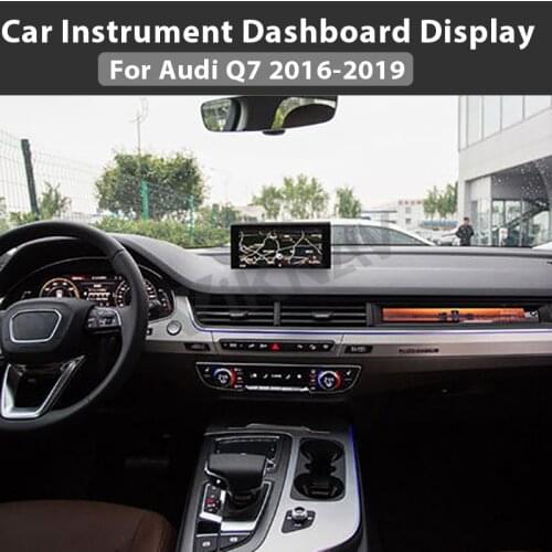 Car Instrument Dashboard Display Head Unit for AUDI Q7 2016-2019 Car LCD Meter instrument copilot display Multimedia