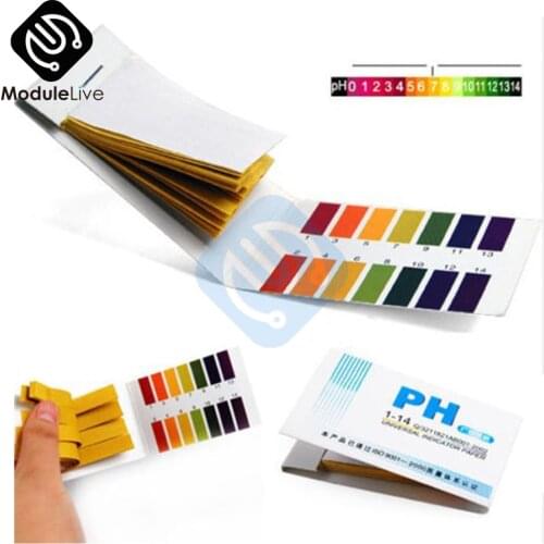 PH Meters Indicator Paper 80 Strips PH Value 1-14 Litmus Testing Paper Tester Urine Health Care Paper Water Soilsting Diy Tools