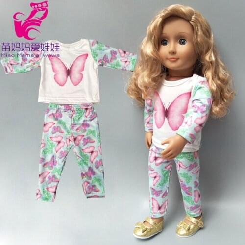 Quality pink lace dress clothes pants sets for baby dolls also fits for 18 inch girl doll, kids toys