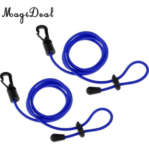 Marine Perfeclan 2x Elastic Safety Kayak Boat Paddle Leash Fishing Rod Royal for Fishing Kayaking Canoeing Dinghy Yacht