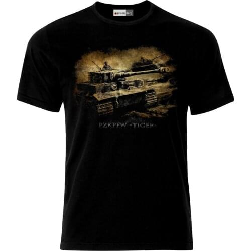 Tiger Tank German Army Panzer WW2 Wehrmacht Men T-Shirt Short Casual oversized t shirt