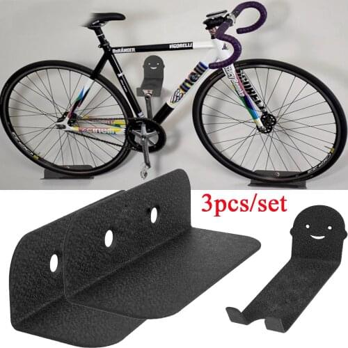 Mountain Bicycle Storage Wall Mounted Rack Holders Carbon Steel Wall Mount Stands Bike Bicycle Hanger Hooks Up to 100KG