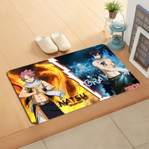 Custom Fairy Tail Door Mat Hallway Balcony Kitchen Mats Anti-slip Rug Living Room Bathroom Carpet Doormats Bath