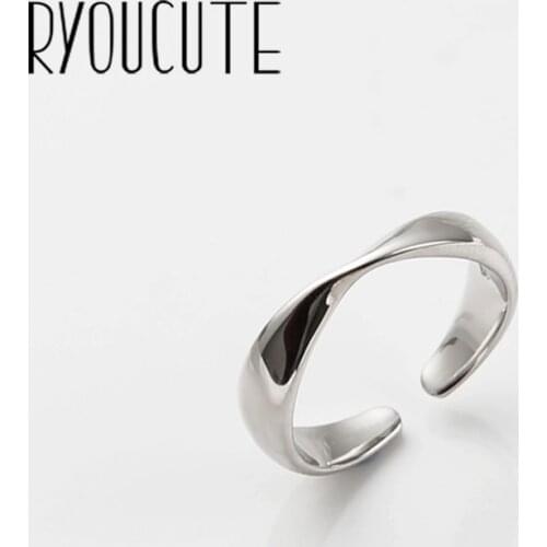 Simple Punk Vintage Rings for Women Silver Color Jewelry Girls Adjustable Size Open Finger Rings