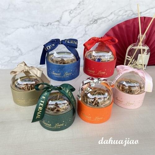 New Transparent Hemisphere Cake Boxes wedding Favor Candy Gift Box Baby Shower Birthday Party Favor Box Event Party Supplies