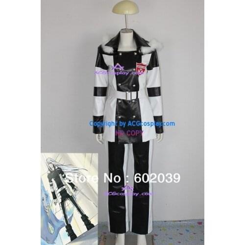 Katekyo Hitman Reborn! Squalo Cosplay Costume GOOD quality faux leather made