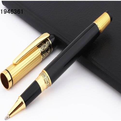 Luxury quality 901 Black Gold Business office Medium nib Rollerball Pen Student school stationery Gift pens