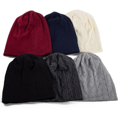 Geebro Women Soft Pattern stripes Casual hats Autumn Winter Slouchy hat For ladies Ribbed Unisex Skullies Beanies Gorros