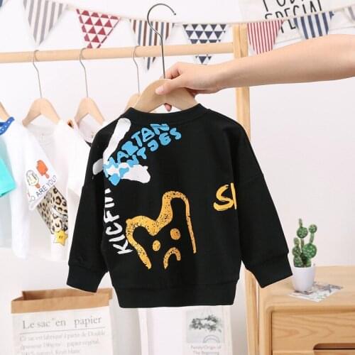 Boys Girls Sweatshirt Kids Children Sweater Toddlers Pullover Youth Cotton 2020 Fashion Clothes Spring Summer Fall Autumn