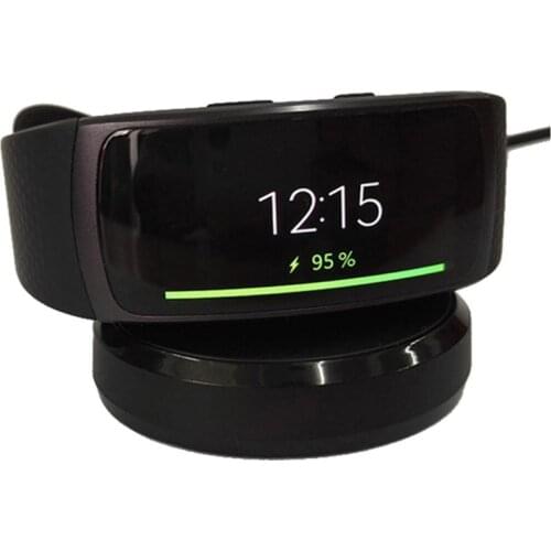 USB Dock Charger Adapter Stand Charging Cable Cord For Samsung Galaxy Gear Fit 2 R360 / Fit2 Pro R365 Smart Bracelet Wristband