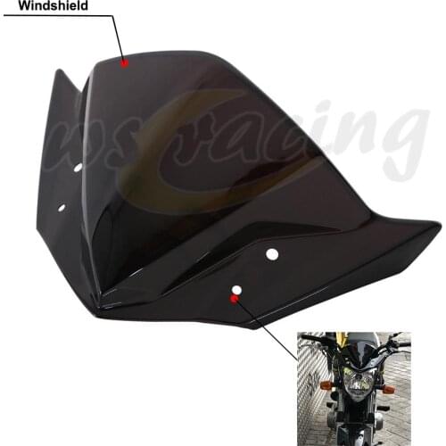 Motorcycle Windscreen Windshield Wind Deflectors For YAMAHA FZ16 16FZ FZ 16 2014 2015 2016