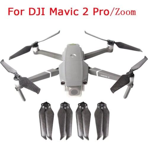 1/2 Pair for DJI Mavic 2 Pro Carbon Fiber Propeller Low Noise 8743F Folding Props Quick Release Propeller For Mavic 2 Zoom