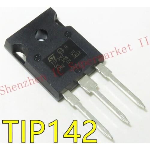 1pcs/lot TIP142 TO-247 In Stock DARLINGTON COMPLEMENTARY SILICON POWER TRANSISTORS