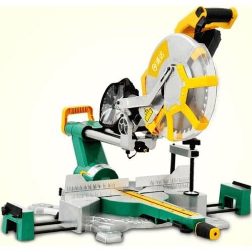 12 inch bevel cutting saw 220v electric table saw multifunctional woodworking cutting machine miter saw
