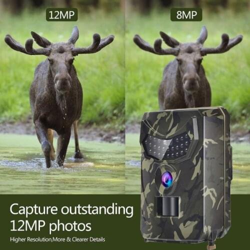 2021 PR100-1 wide angle 110° infrared night vision hunting camera HD waterproof Wild Animal Detector Trail Camera Heat Sensing