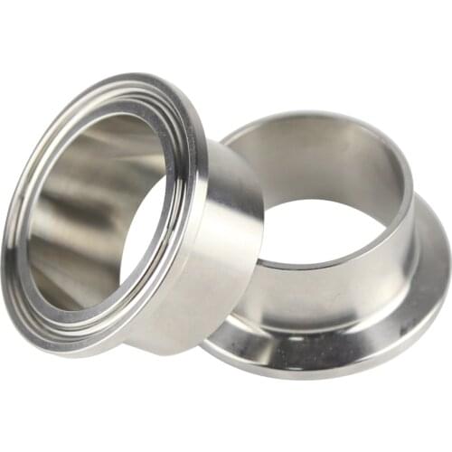 38mmOD50.5mm SS304 Stainless Steel Sanitary Tri clamp Pipe Weld Ferrule custom made