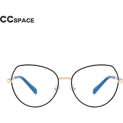 48272 Retro Cat Eye Anti Blue Optical Metal Frames Round Women Fashion Computer Glasses