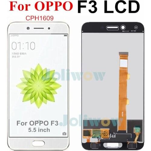 5.5" LCD For OPPO F3 CPH1609 LCD Display Touch Panel Screen Digitizer Assembly Replacement