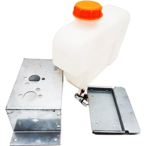 5L Spare Plastic Fuel Tank Cans Diesel Gasoline Oil Water Iron Install Bracket