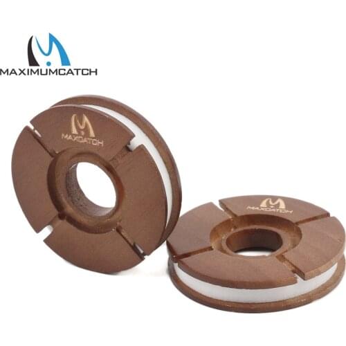 Maximumcatch 2pcs Tenkara Line Keeper Hook Keeper Natural Wood Tenkara Fishing Line Holder Fly Fishing Accessory