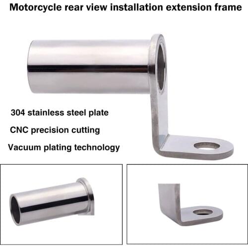 Motorcycle Extender Holder Multi-Functional Rear View Mirror Mount Clamp Bar Phone Instrument Bracket