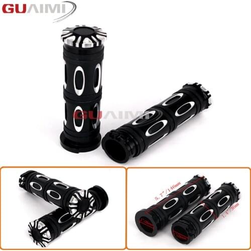 For Harley Sportster XL 883 1200 Softail Touring Dyna V-Rod VRSC XL883 XL1200 Motorcycle 1" CNC Handlebar Hand Grips
