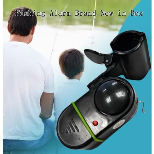 LED Light Electronic Fish Bite Strike Sound Alarm Bell Alert Clip-On Fishing Rod Pole Easily Installed Fishing Accessories