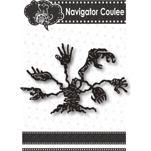 Cutting Mould 2021 Halloween Hand Scrapbook Metal Cutting Mould Chicken Breast Template Clear Stamp DIY Craft Creative Cutting