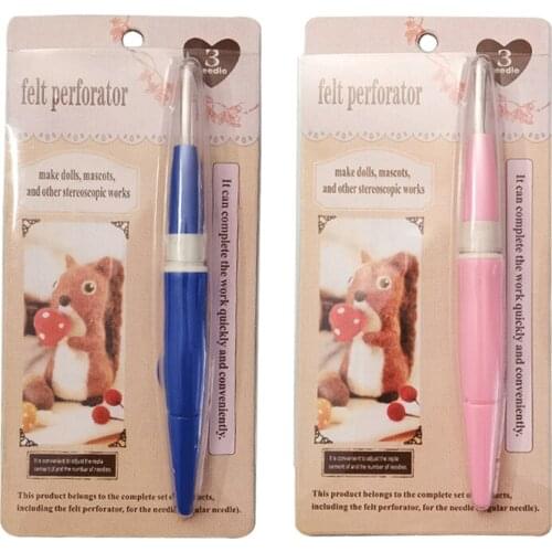Needle pen the poking fun tools for wool felt replace needles DIY Art Handwork Craft Multi Needle Tool Sewing
