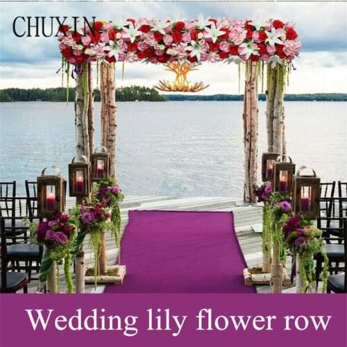 Artificial flower rose hydrangea wedding road cited flower row The large shopping mall activity pavement decorative fake flower