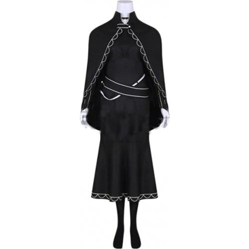 Re:Zero Re: Life In A Different World From Zero Witch of Greed Echidna Cosplay Costume Adult Black Cape Dress Suit L321
